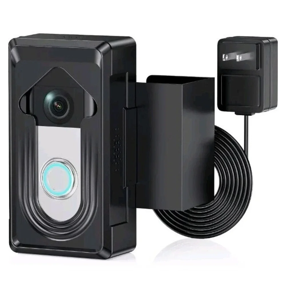 Video Doorbell Mount, Anti-Theft Compatible With Blink,Ring 4/3/2 With Plug